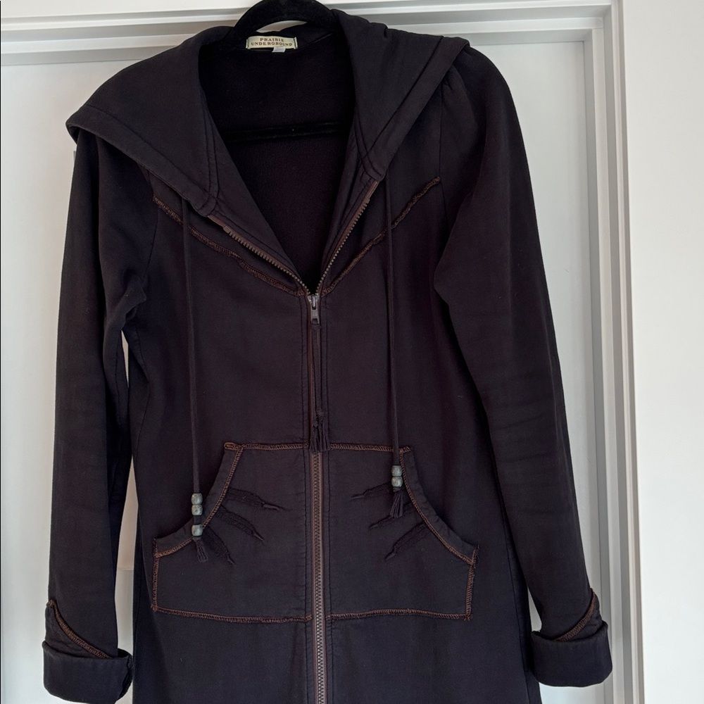 Prairie Underground Black organic cotton Coat
